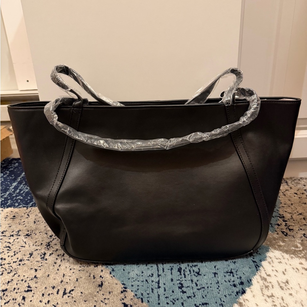 New with tags Cavalli Class Black Tote with Gold Accents - Picture 2 of 6